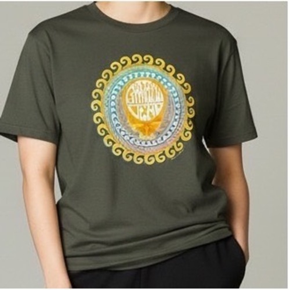 Grateful Dead Steal Your Face Sun Graphic T-Shirt Olive Green M 2015 deadhead